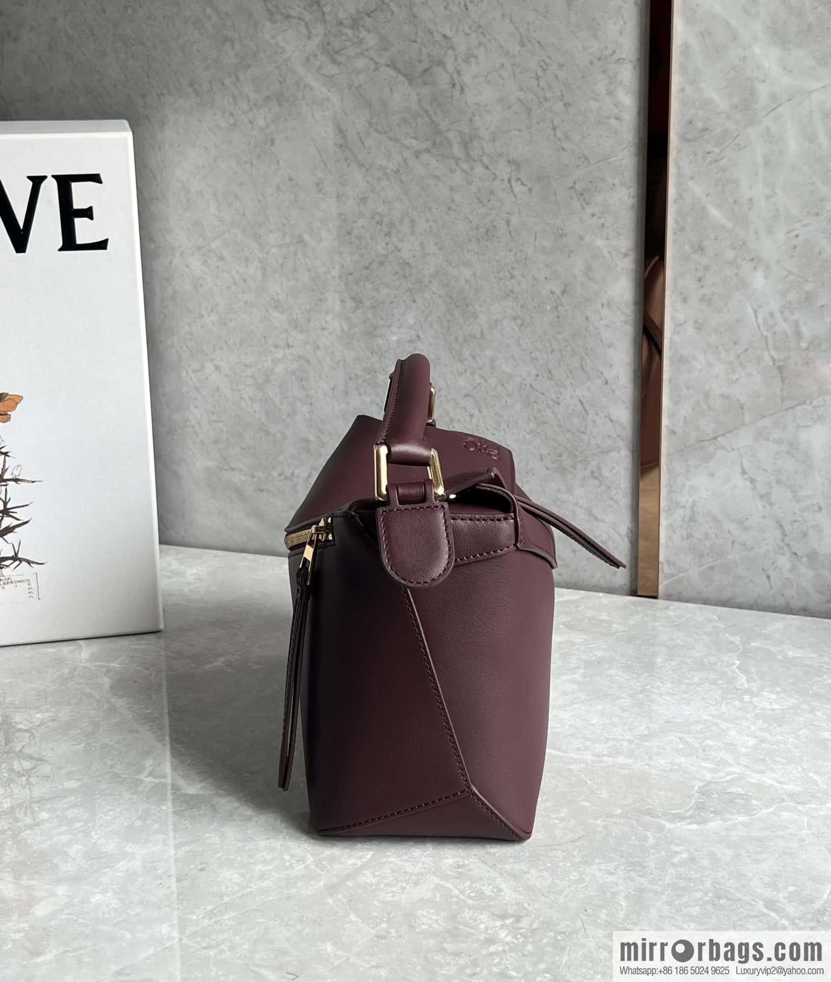 LOEWE latest practice puzzle deep jujube 0681