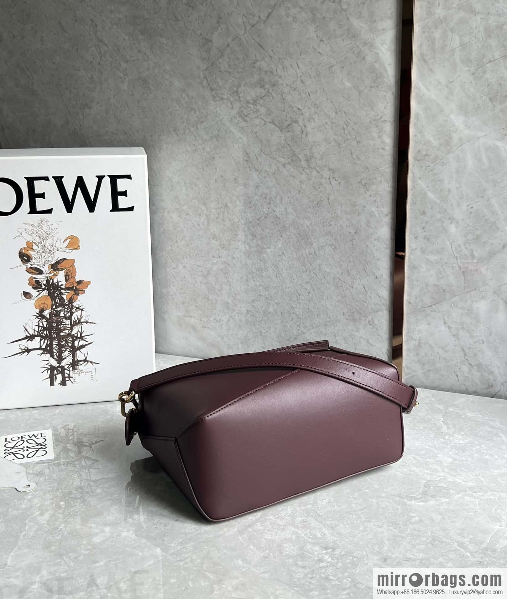 LOEWE latest practice puzzle deep jujube 0681