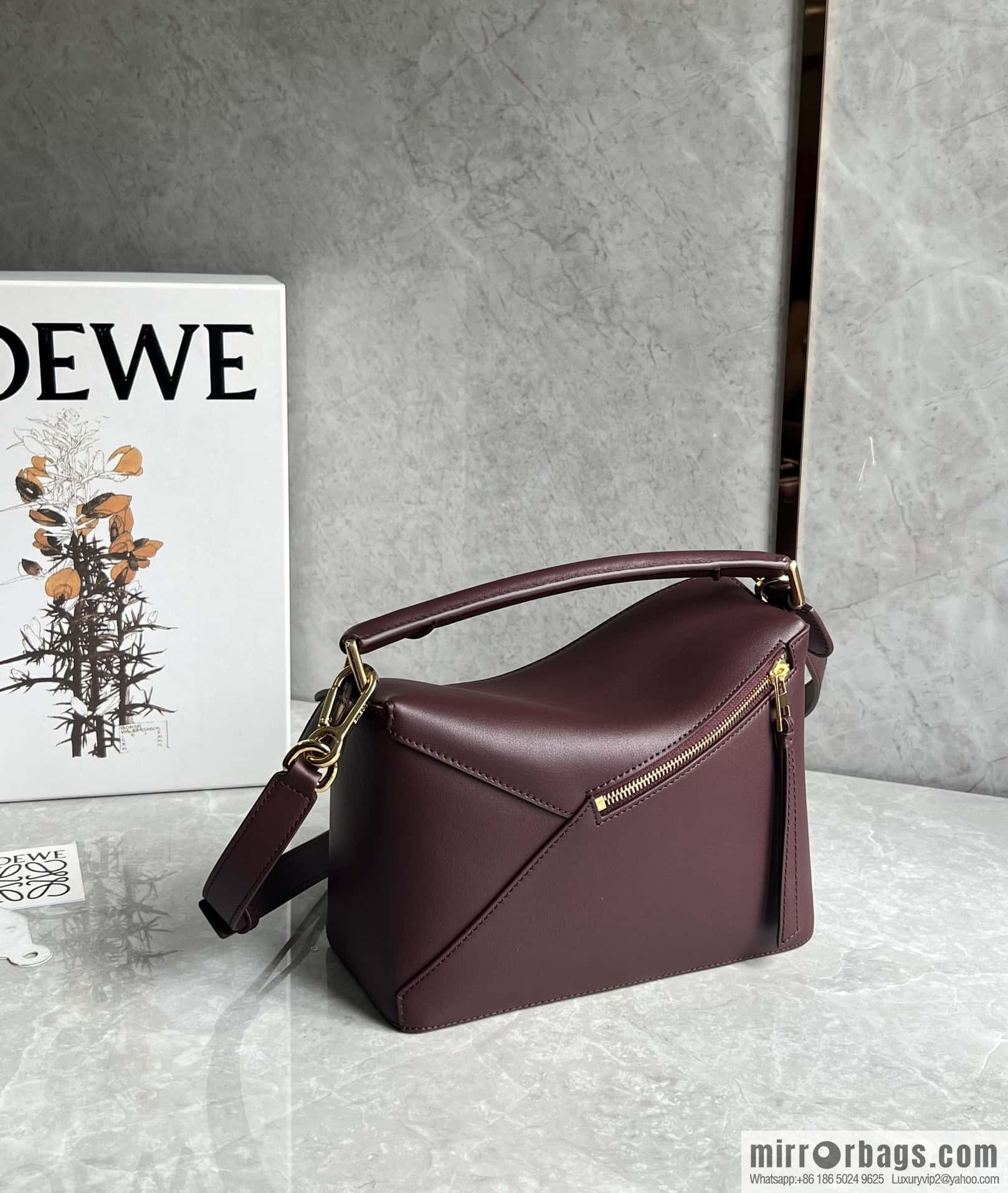 LOEWE latest practice puzzle deep jujube 0681