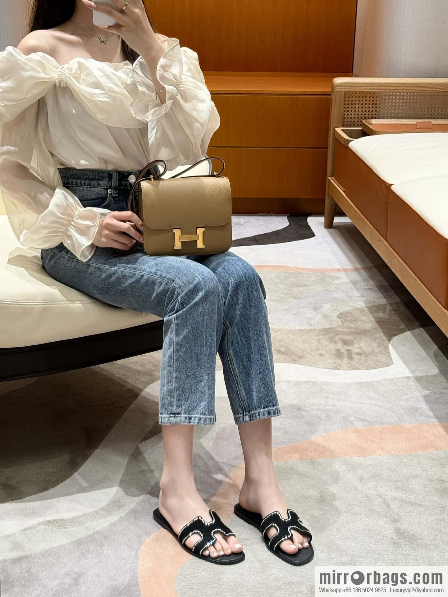 Hermès summer classic H tow new rhinestones