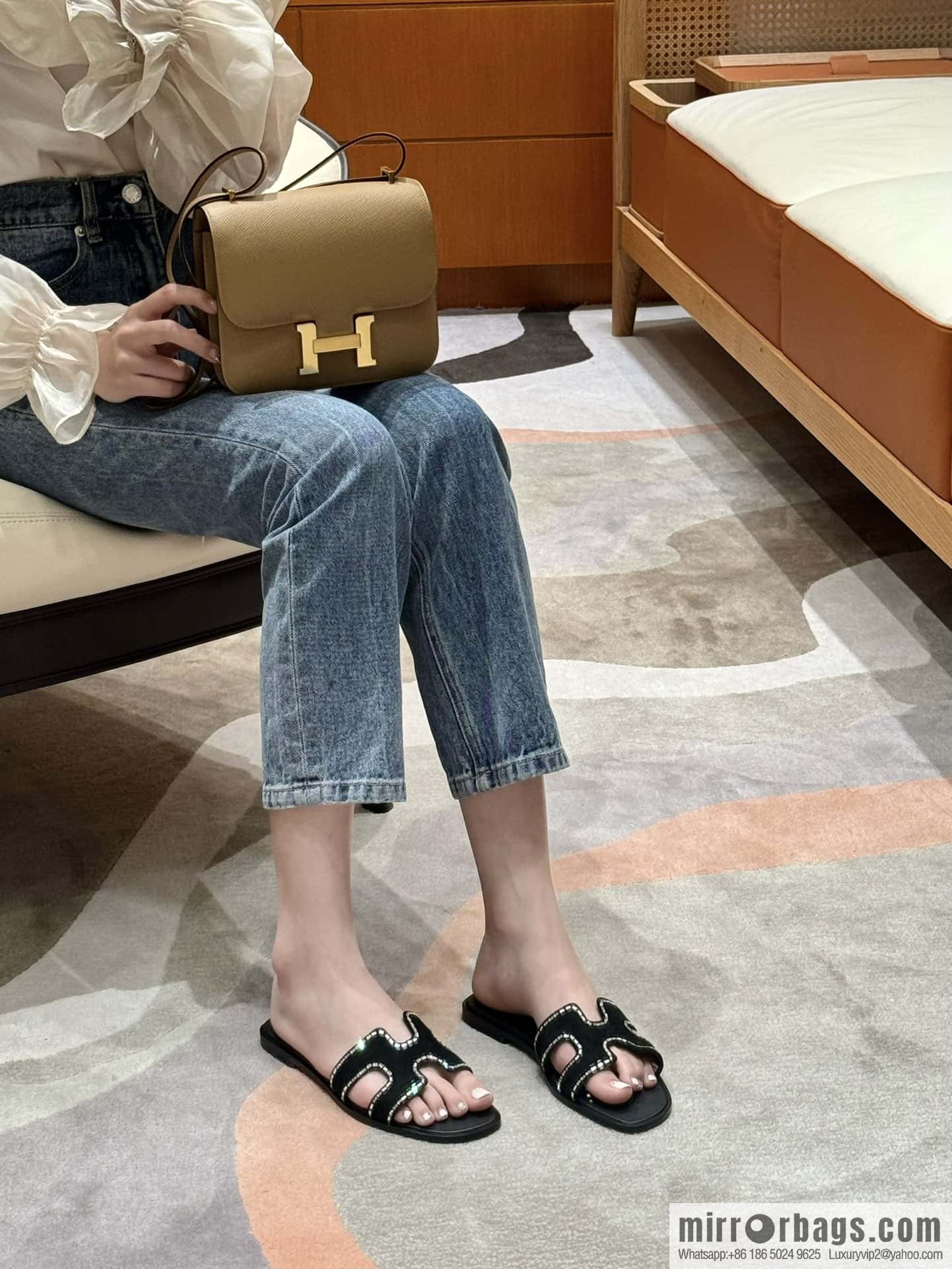 Hermès summer classic H tow new rhinestones