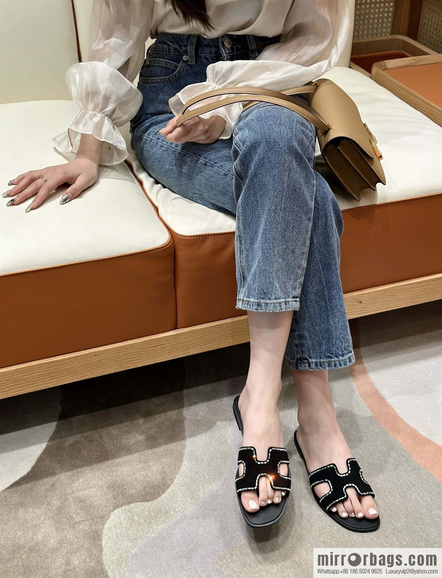 Hermès summer classic H tow new rhinestones