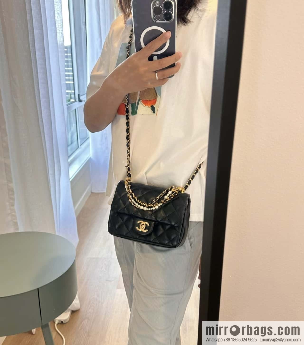 CHANEL 24P Spring and Summer Preview Series Limited Edition Pearl Large Square Fatty AS4384