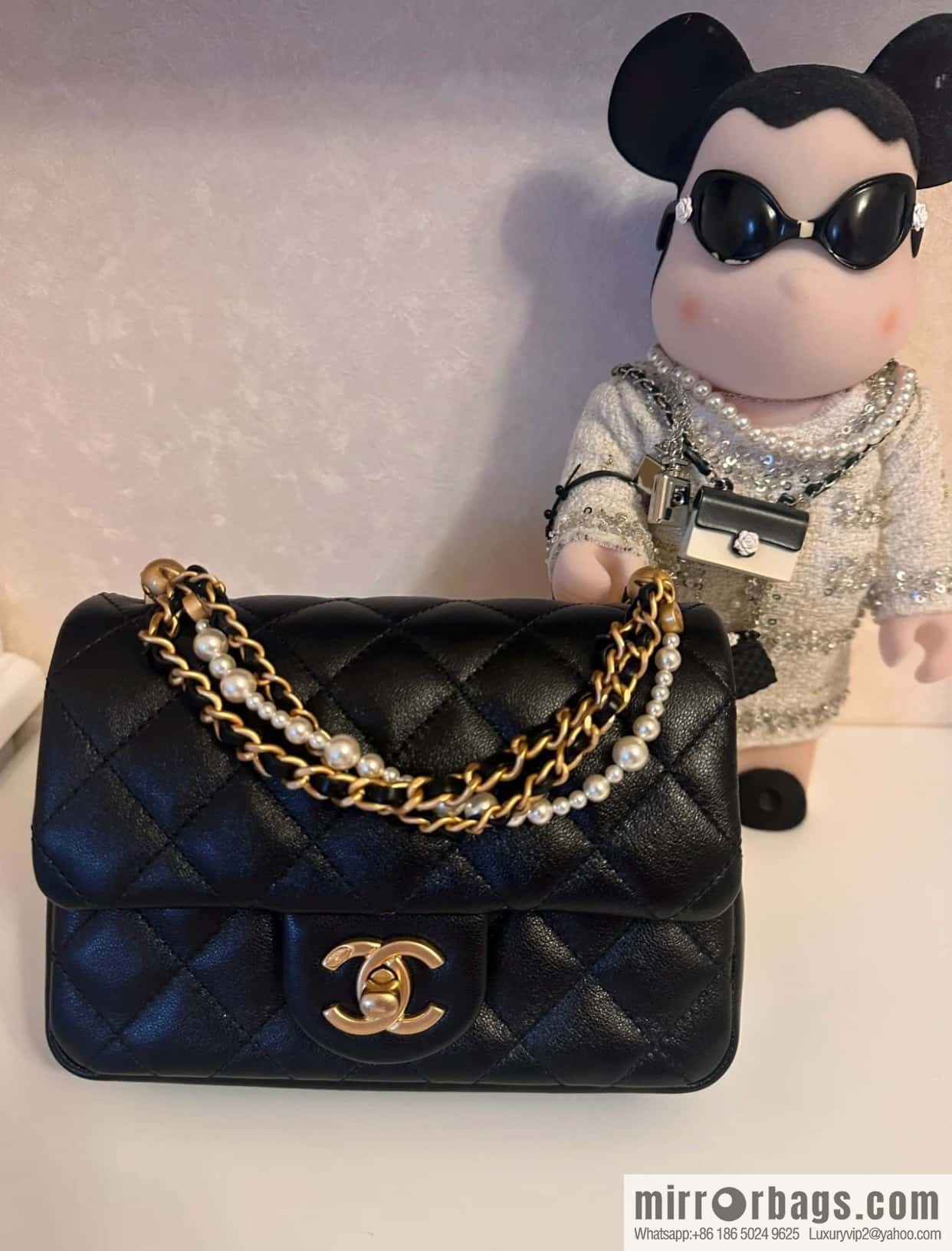 CHANEL 24P Spring and Summer Preview Series Limited Edition Pearl Large Square Fatty AS4384