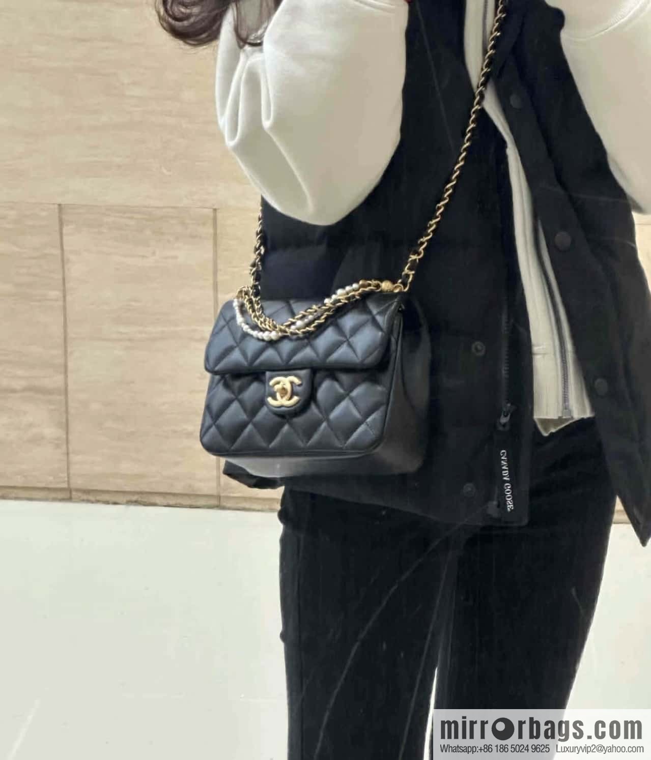 CHANEL 24P Spring and Summer Preview Series Limited Edition Pearl Large Square Fatty AS4384