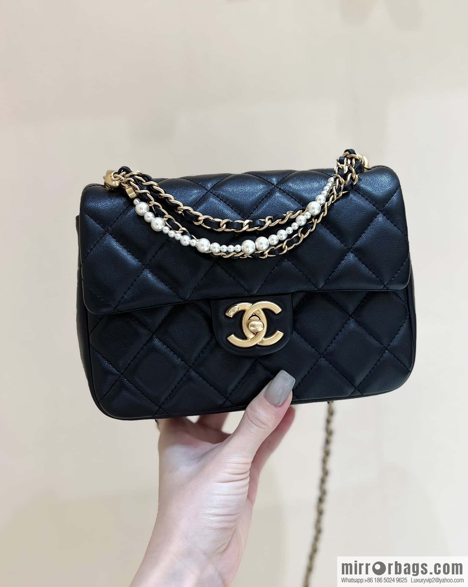 CHANEL 24P Spring and Summer Preview Series Limited Edition Pearl Large Square Fatty AS4384