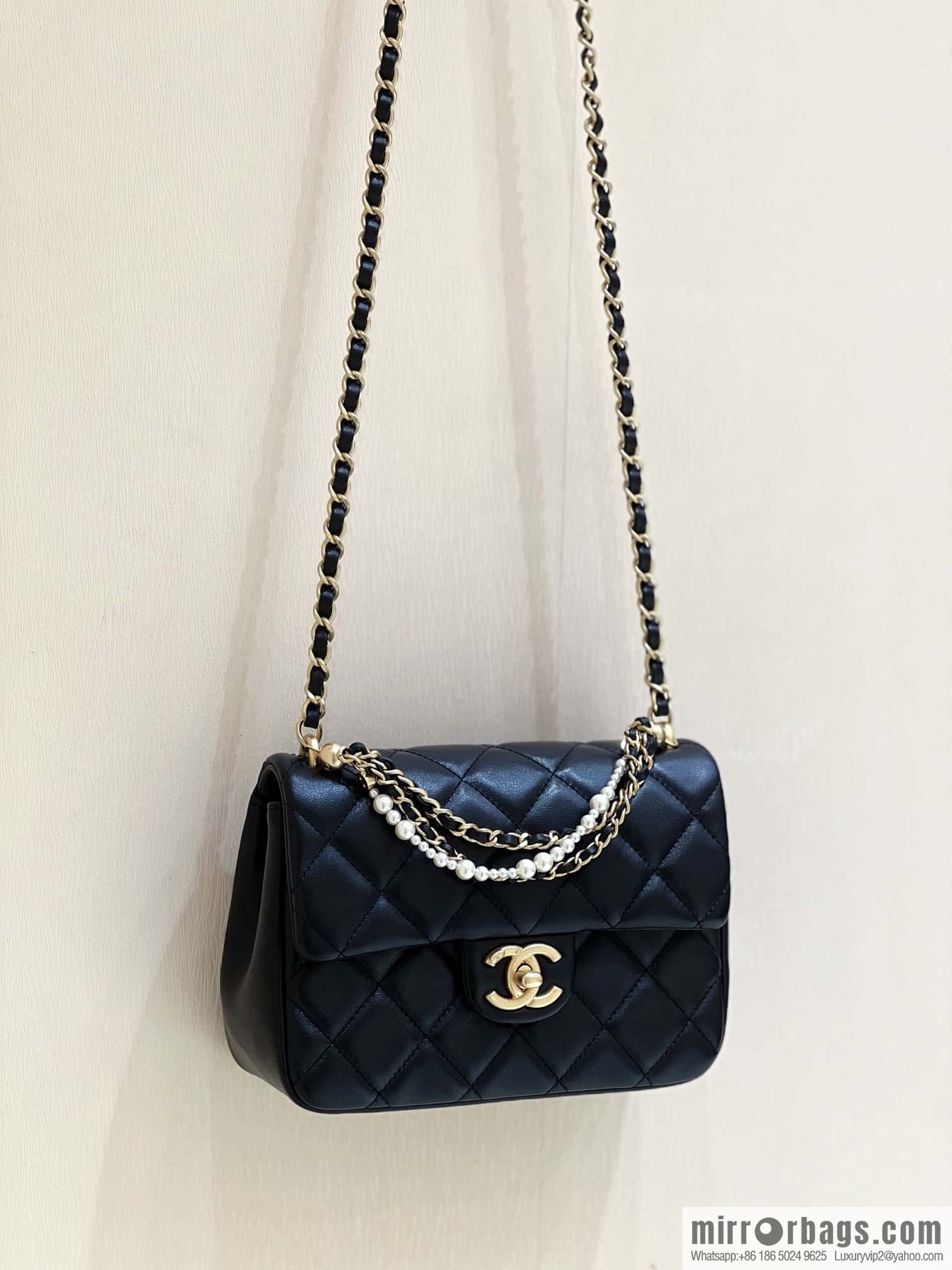 CHANEL 24P Spring and Summer Preview Series Limited Edition Pearl Large Square Fatty AS4384