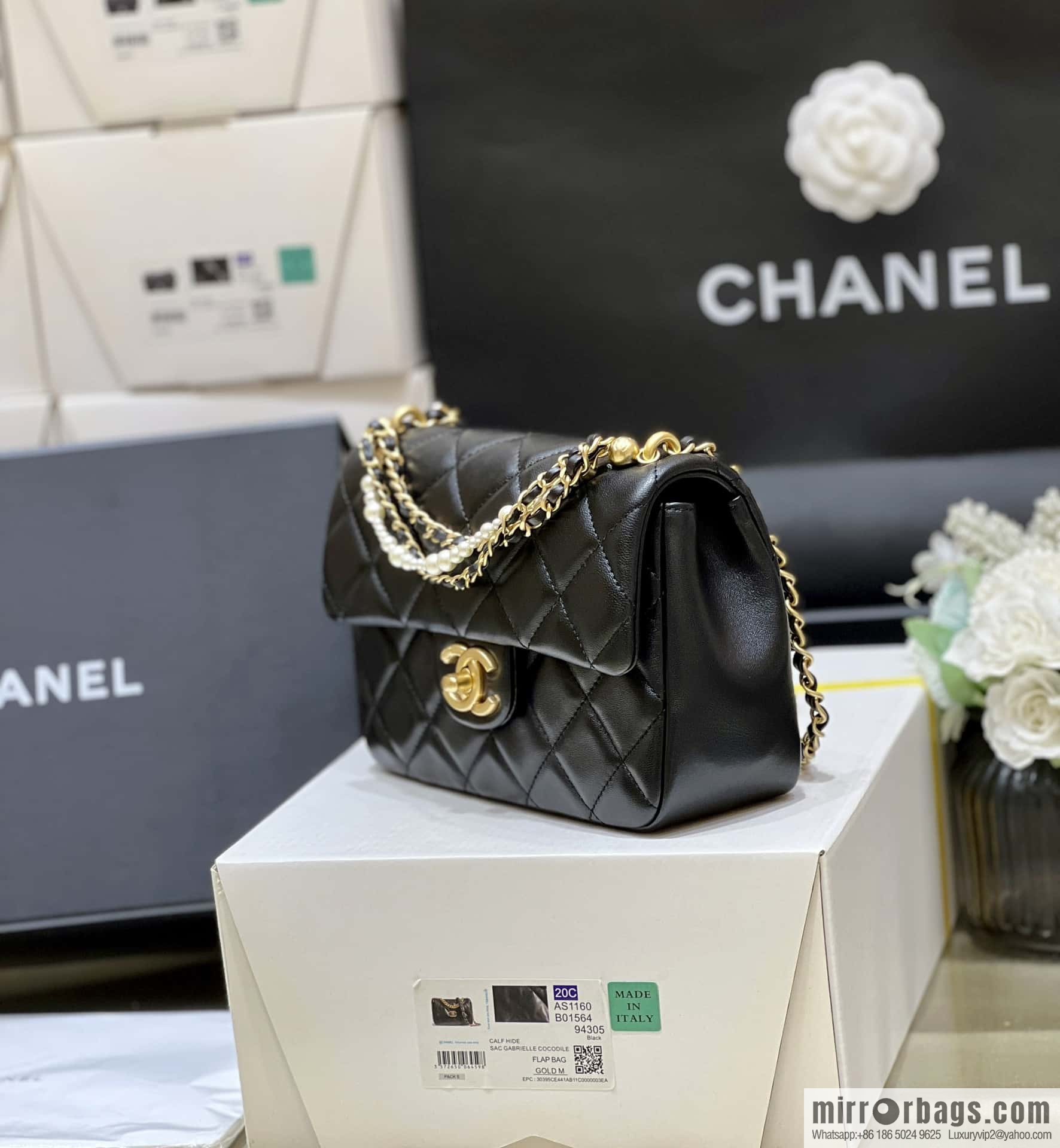 CHANEL 24P Spring and Summer Preview Series Limited Edition Pearl Large Square Fatty AS4384