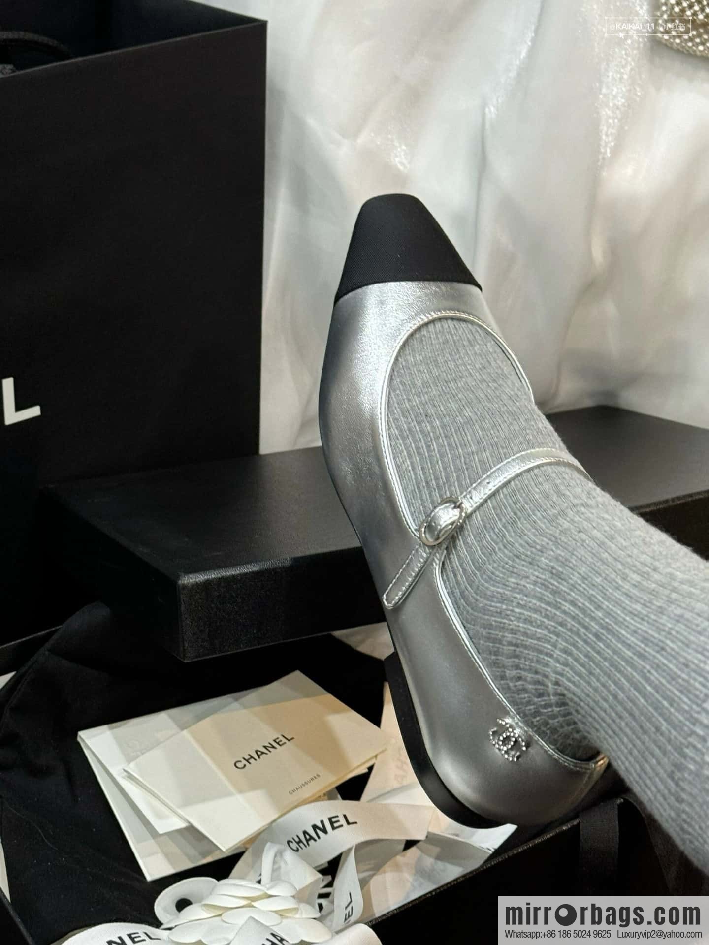 CHANEL Xiaoxiang Spring and summer diagonal head Mary Jane, single shoes