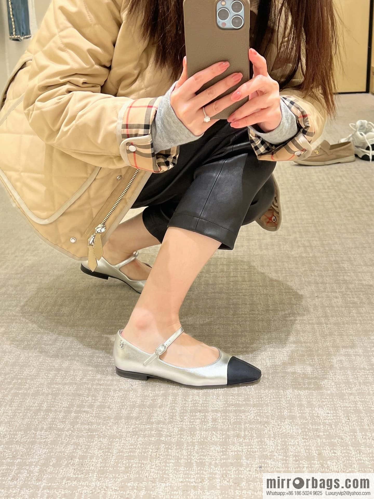CHANEL Xiaoxiang Spring and summer diagonal head Mary Jane, single shoes