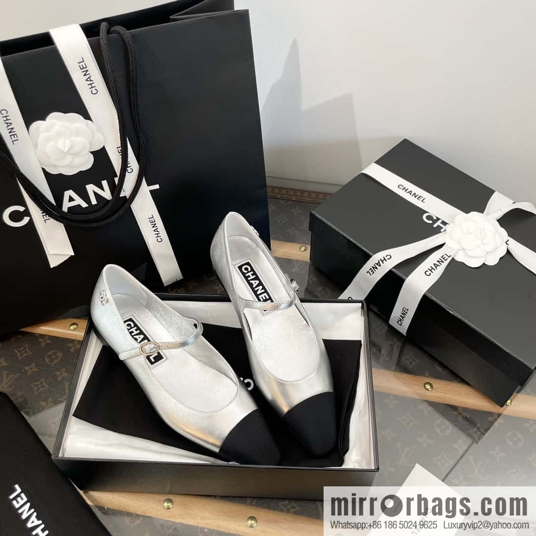 CHANEL Xiaoxiang Spring and summer diagonal head Mary Jane, single shoes