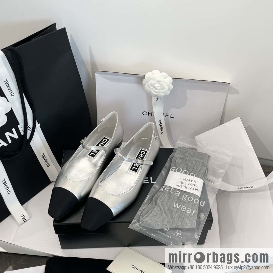 CHANEL Xiaoxiang Spring and summer diagonal head Mary Jane, single shoes