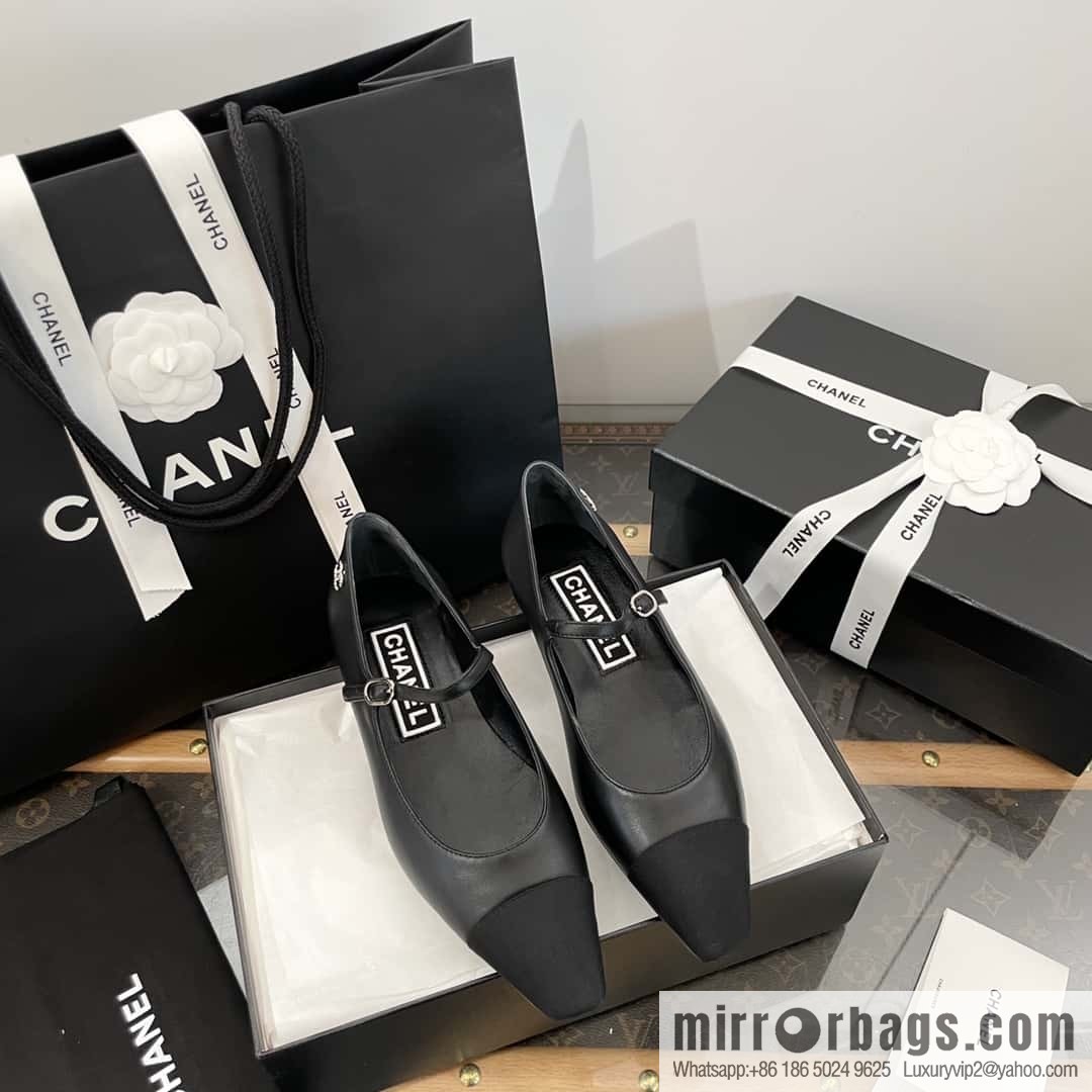 CHANEL Xiaoxiang Spring and summer diagonal head Mary Jane, single shoes
