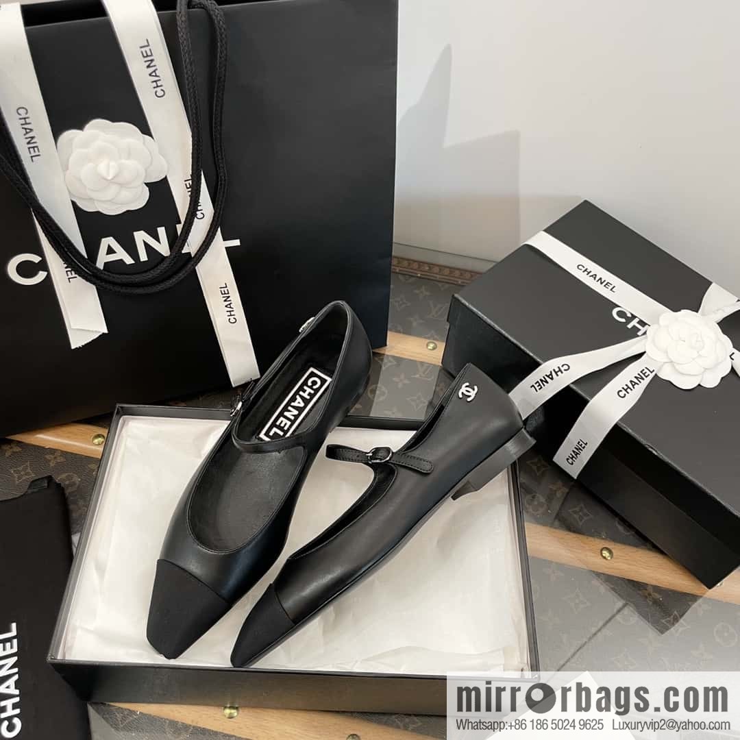 CHANEL Xiaoxiang Spring and summer diagonal head Mary Jane, single shoes