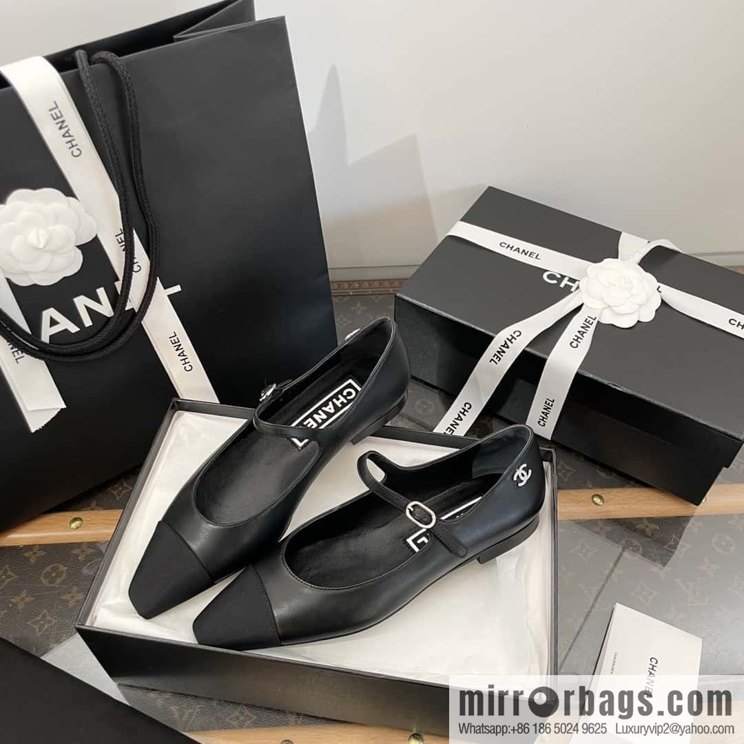 CHANEL Xiaoxiang Spring and summer diagonal head Mary Jane, single shoes