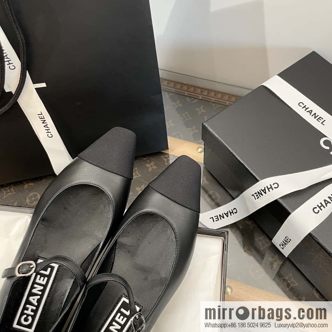 CHANEL Xiaoxiang Spring and summer diagonal head Mary Jane, single shoes