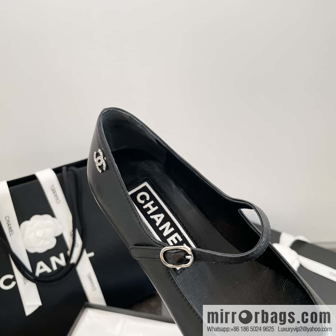 CHANEL Xiaoxiang Spring and summer diagonal head Mary Jane, single shoes