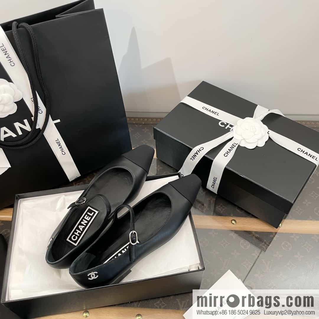 CHANEL Xiaoxiang Spring and summer diagonal head Mary Jane, single shoes