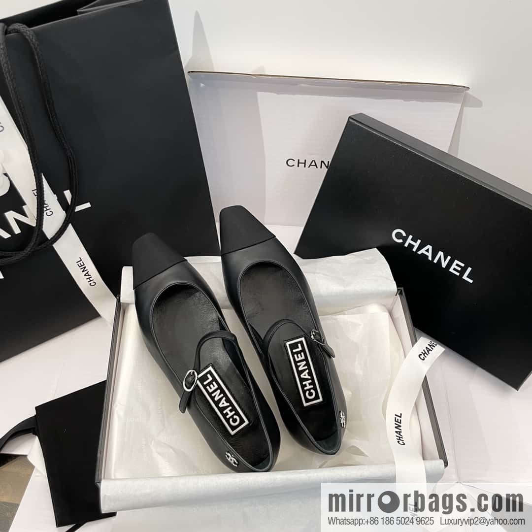 CHANEL Xiaoxiang Spring and summer diagonal head Mary Jane, single shoes