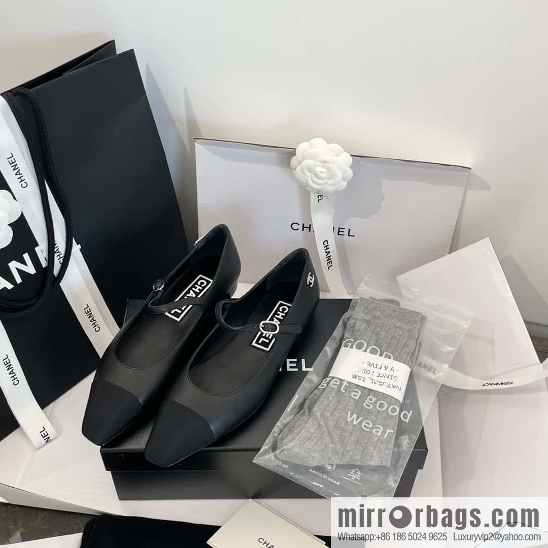 CHANEL Xiaoxiang Spring and summer diagonal head Mary Jane, single shoes