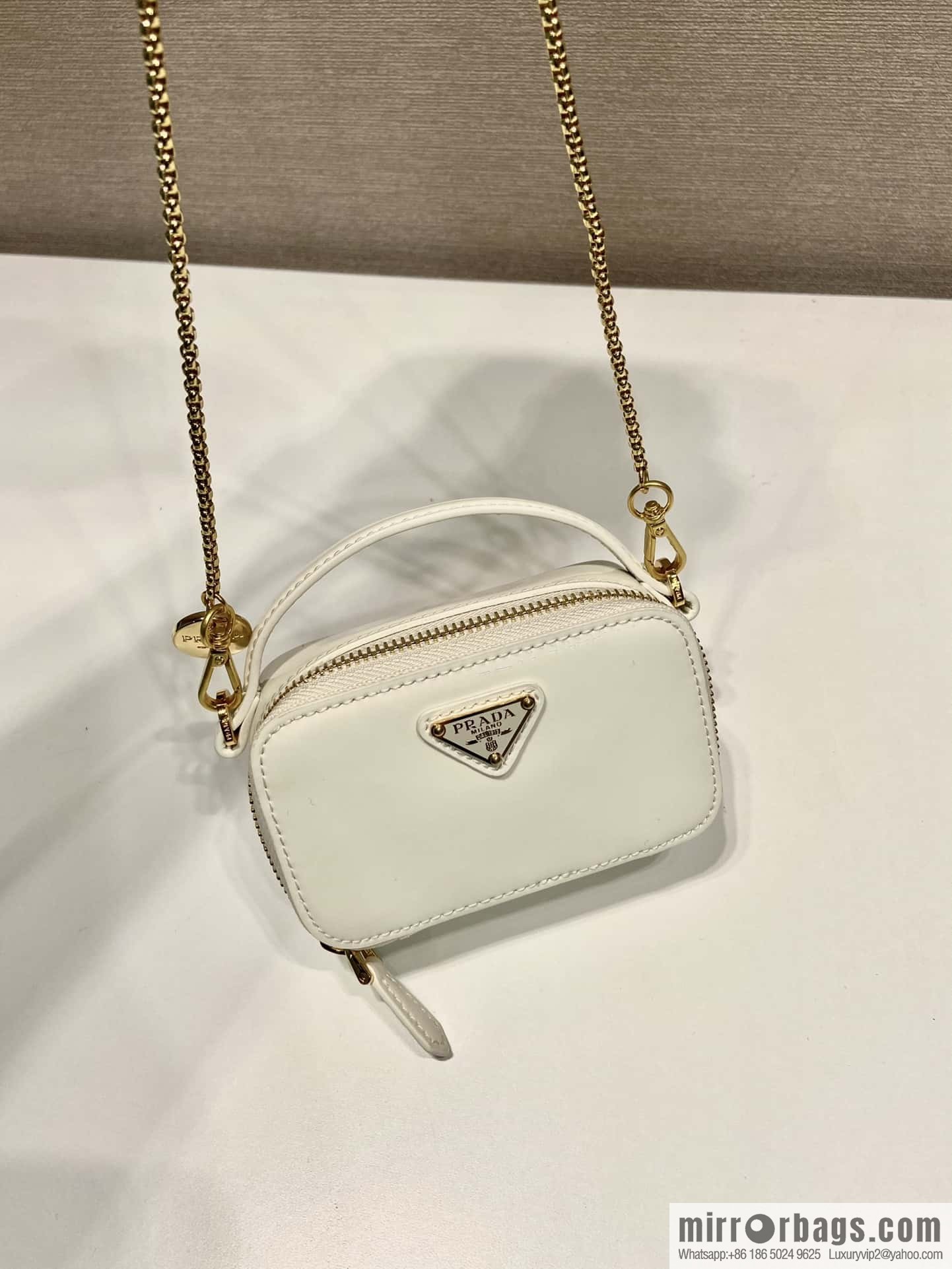 PRADA 🎉 mini diagonal bag 🎉 1NR025 mini 🎉🎉 white