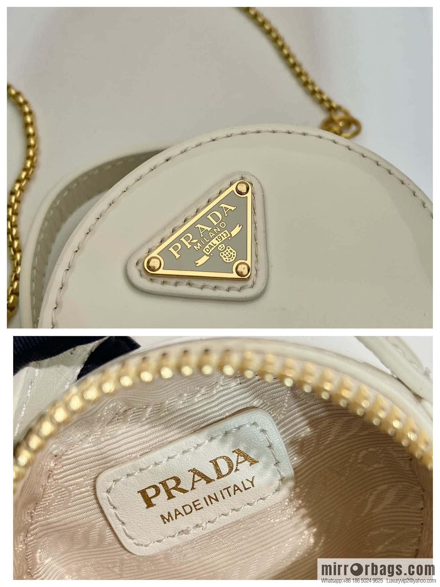PRADA 🎉 patent leather 🎉 1NR023 🎉🎉 white