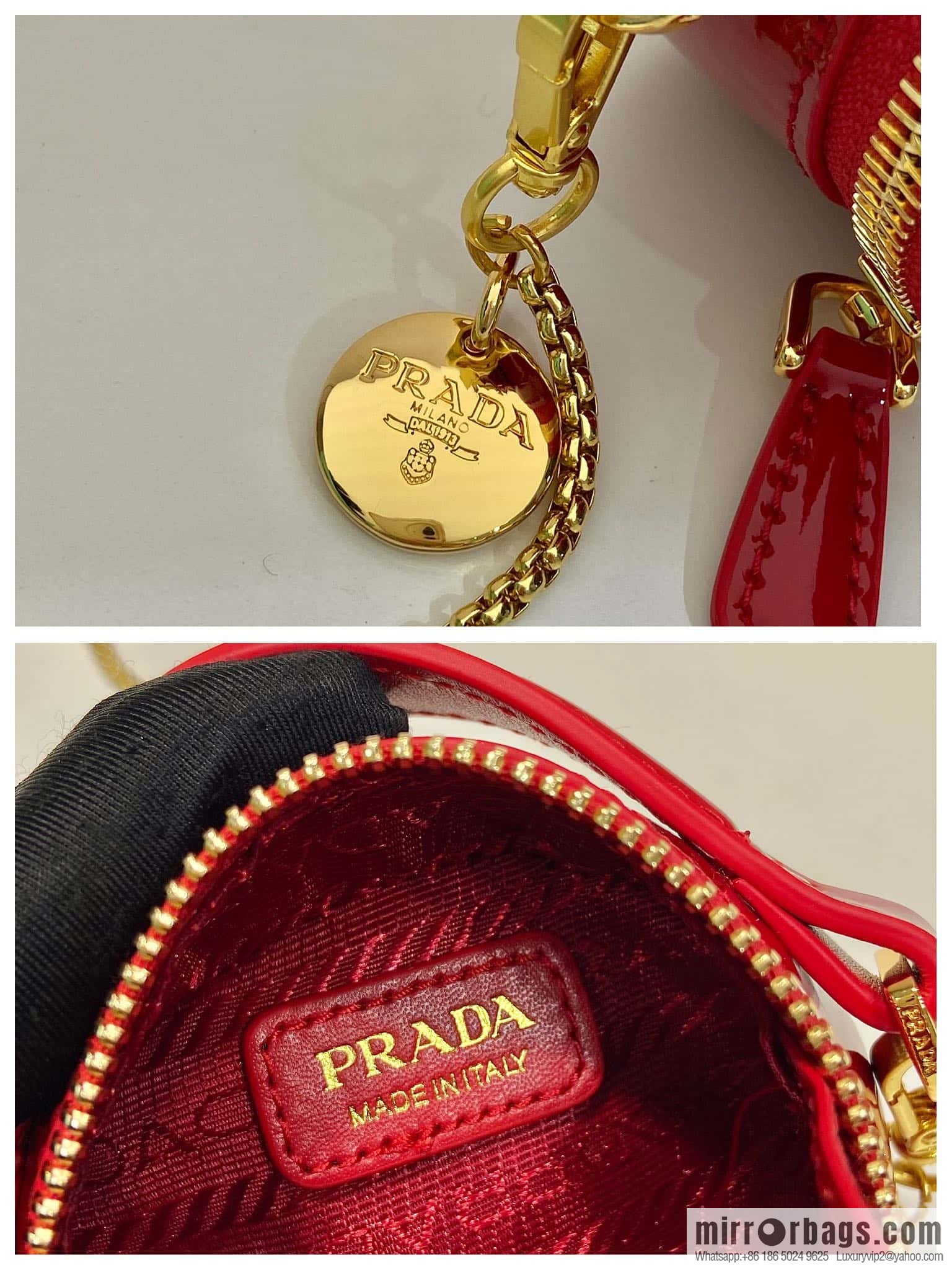 PRADA 🎉 patent leather 🎉 1NR023 🎉🎉 red