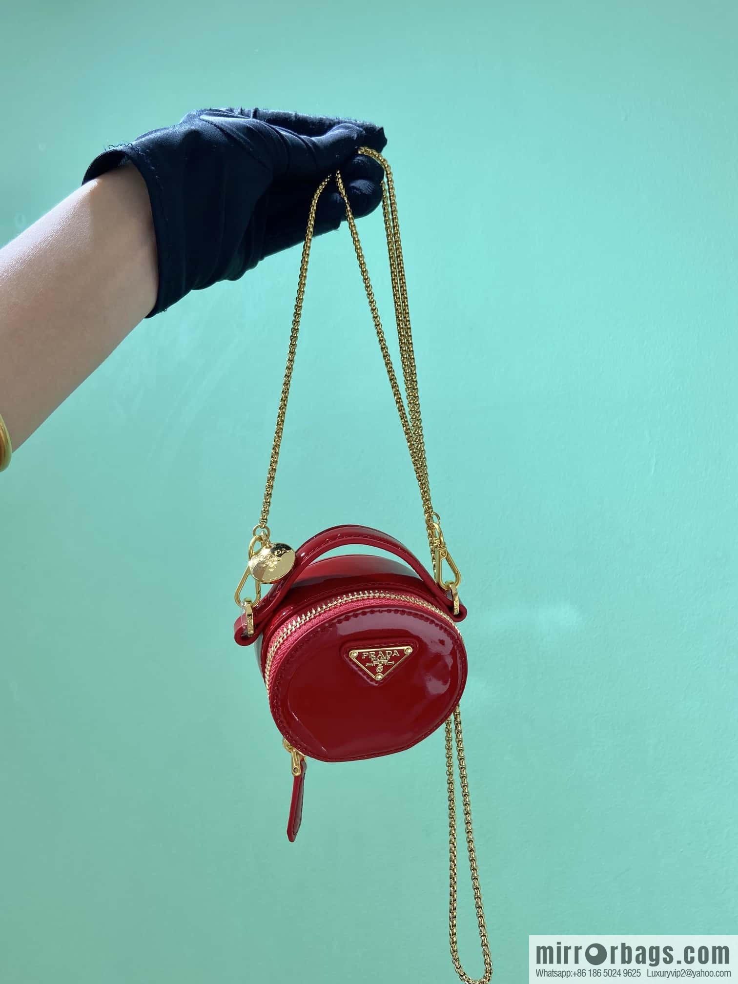PRADA 🎉 patent leather 🎉 1NR023 🎉🎉 red