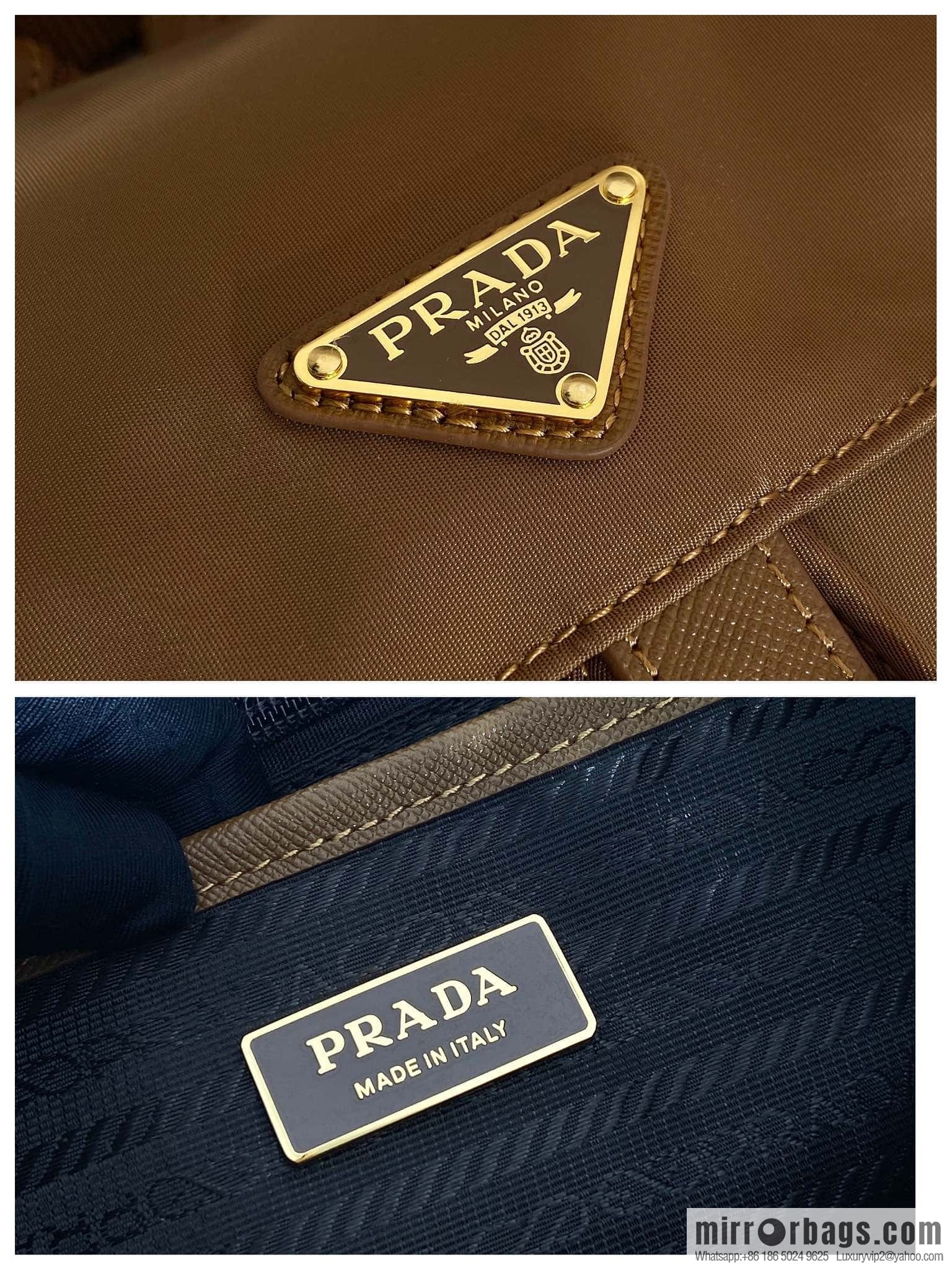 PRADA 🎉 gold buckle classic backpack 🎉 1BZ677 gold hardware🎉🎉