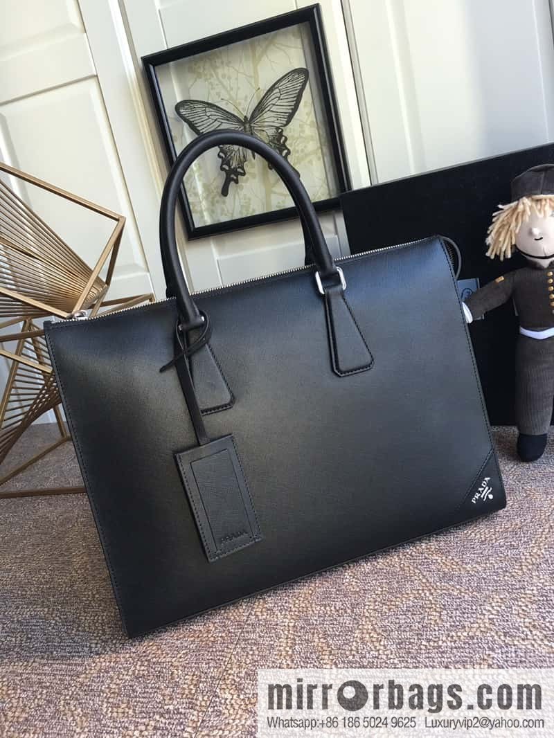 PRADA P new men's bag 2VG030V corner mark black