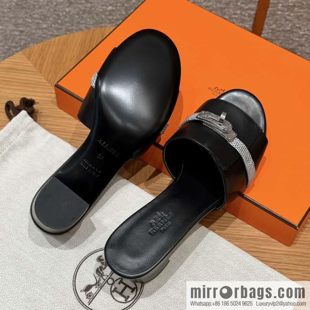 Hermes Kelly Buckle Lizard 🦎 Strap High Heel