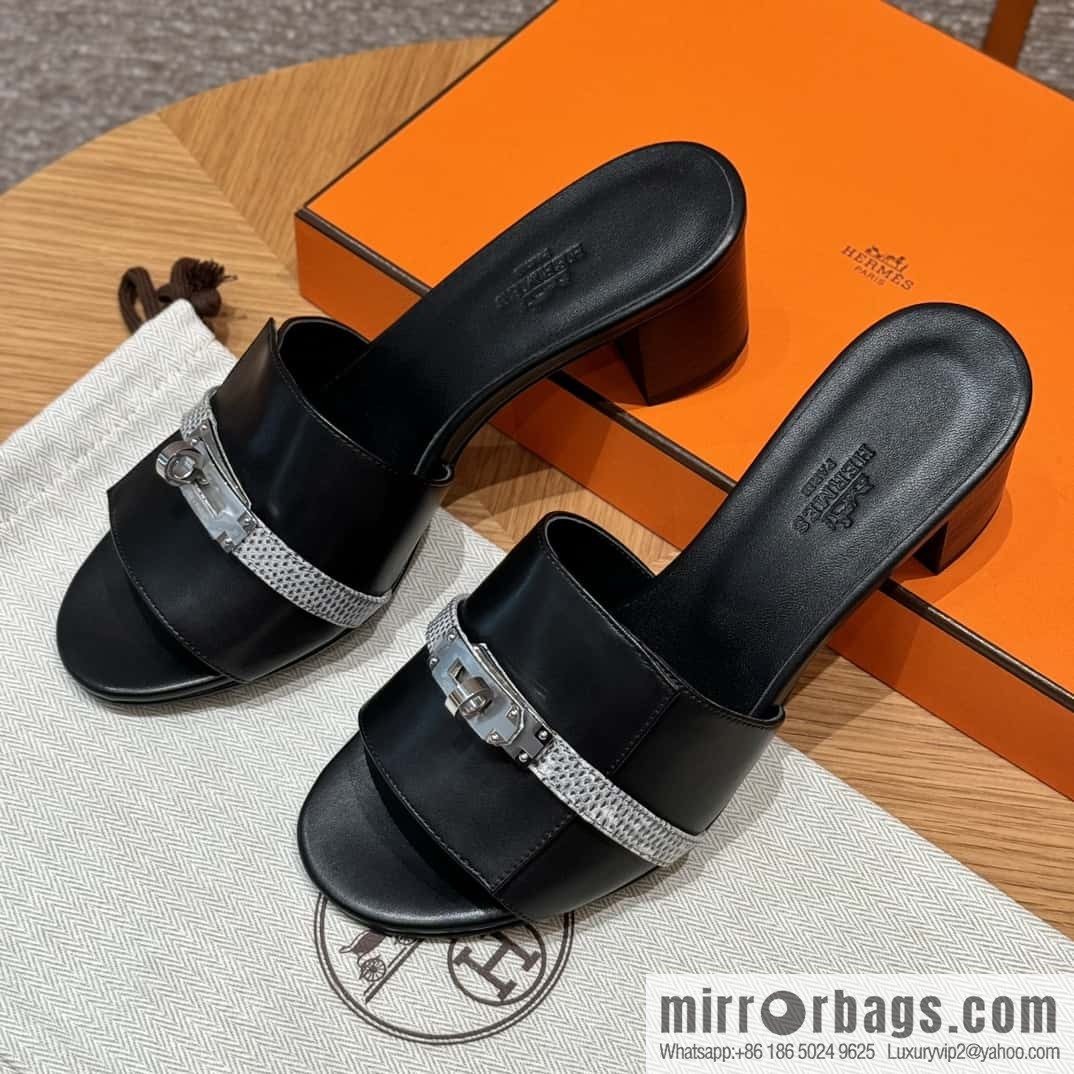 Hermes Kelly Buckle Lizard 🦎 Strap High Heel