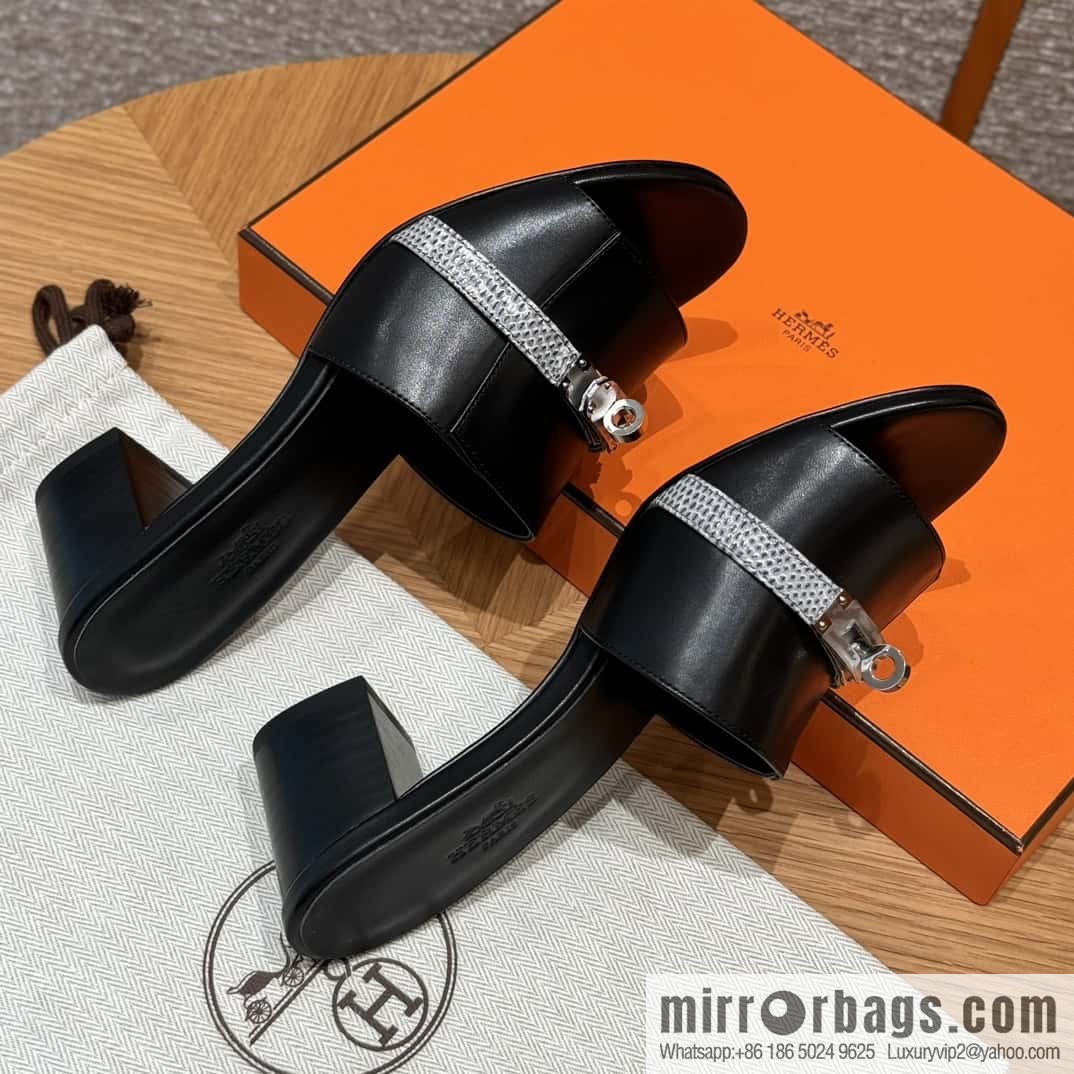 Hermes Kelly Buckle Lizard 🦎 Strap High Heel