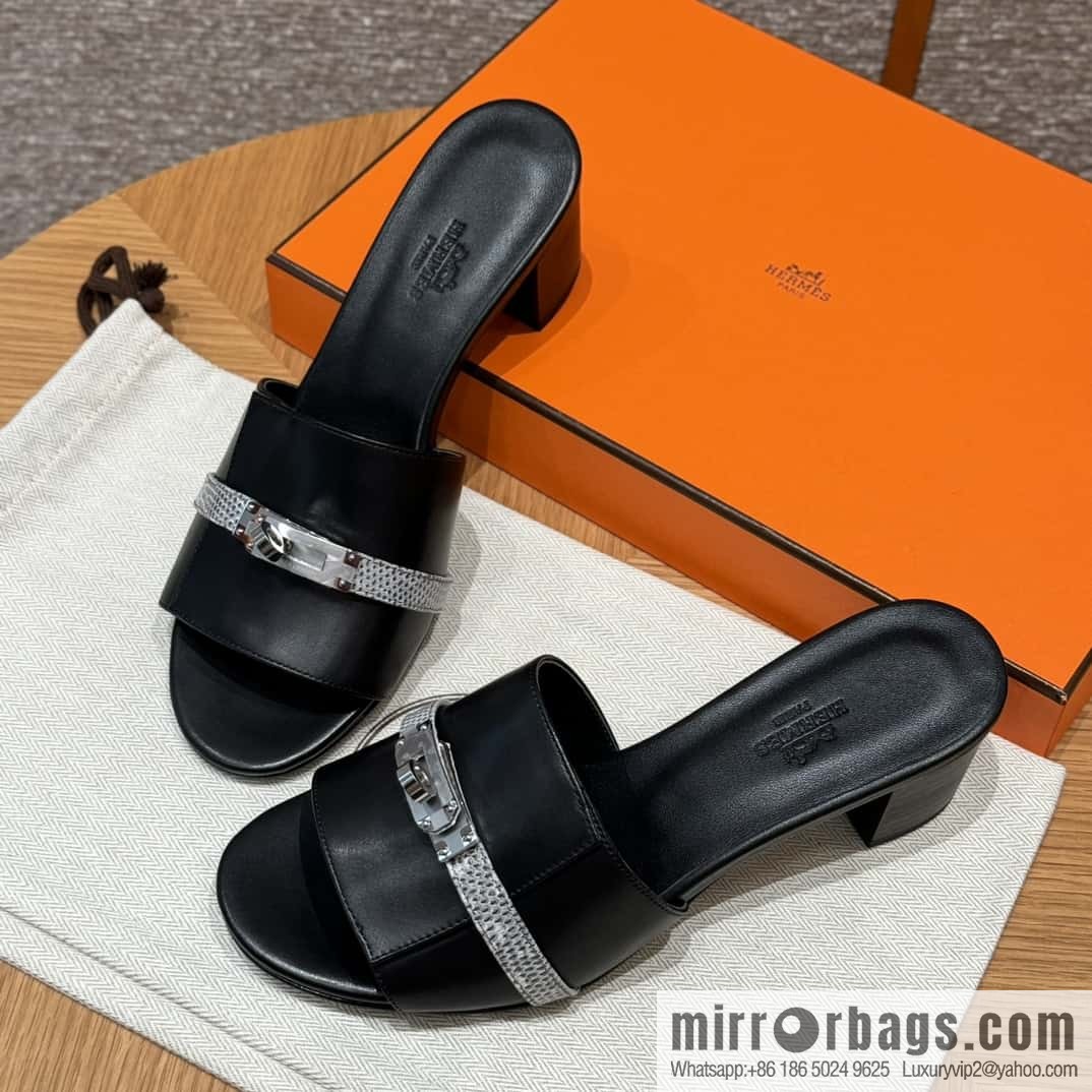 Hermes Kelly Buckle Lizard 🦎 Strap High Heel