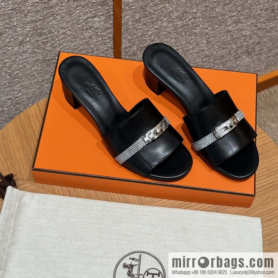 Hermes Kelly Buckle Lizard 🦎 Strap High Heel