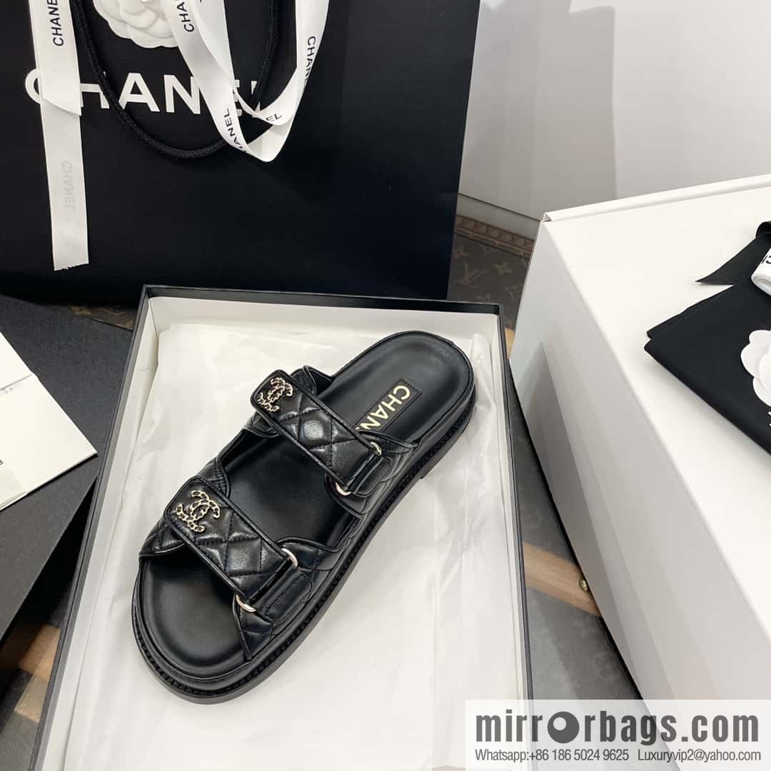 CHANEL Xiaoxiang The latest Velcro, slippers