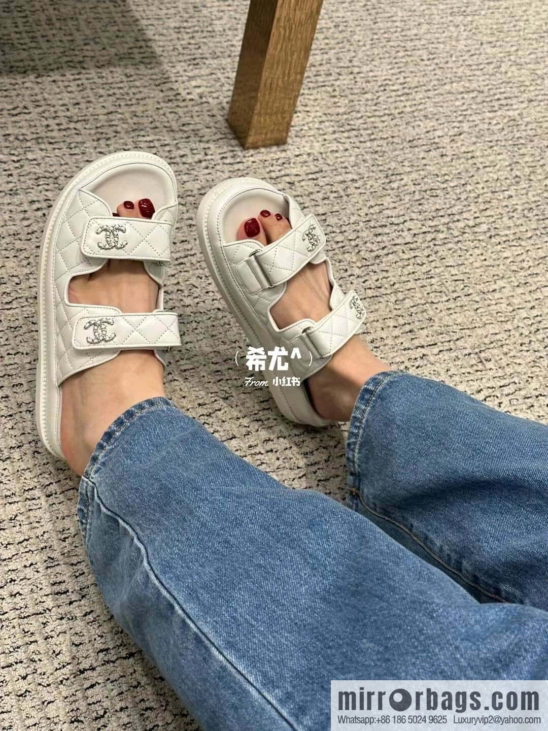 CHANEL Xiaoxiang The latest Velcro, slippers