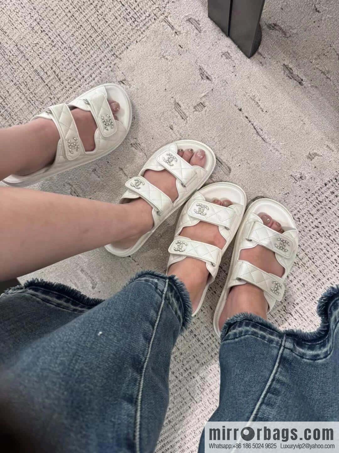 CHANEL Xiaoxiang The latest Velcro, slippers