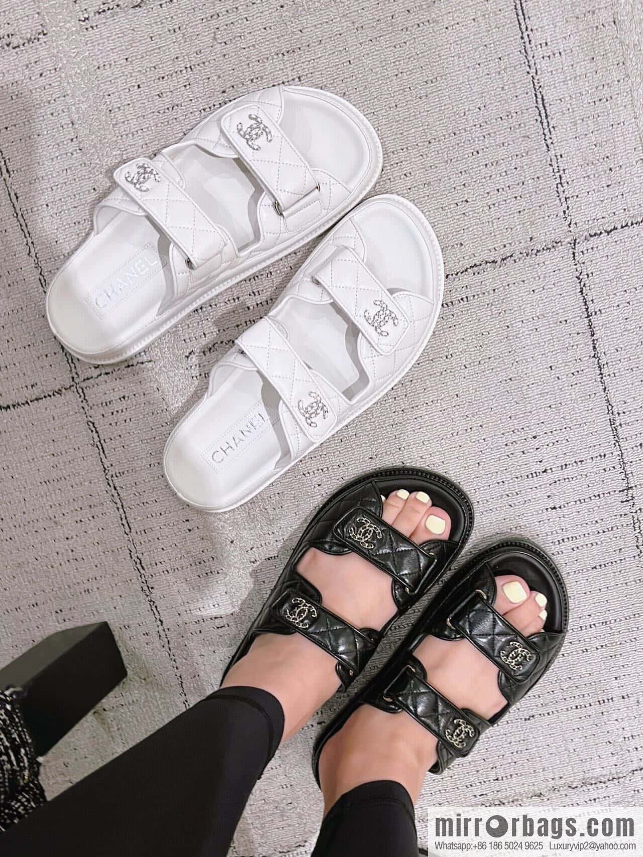 CHANEL Xiaoxiang The latest Velcro, slippers