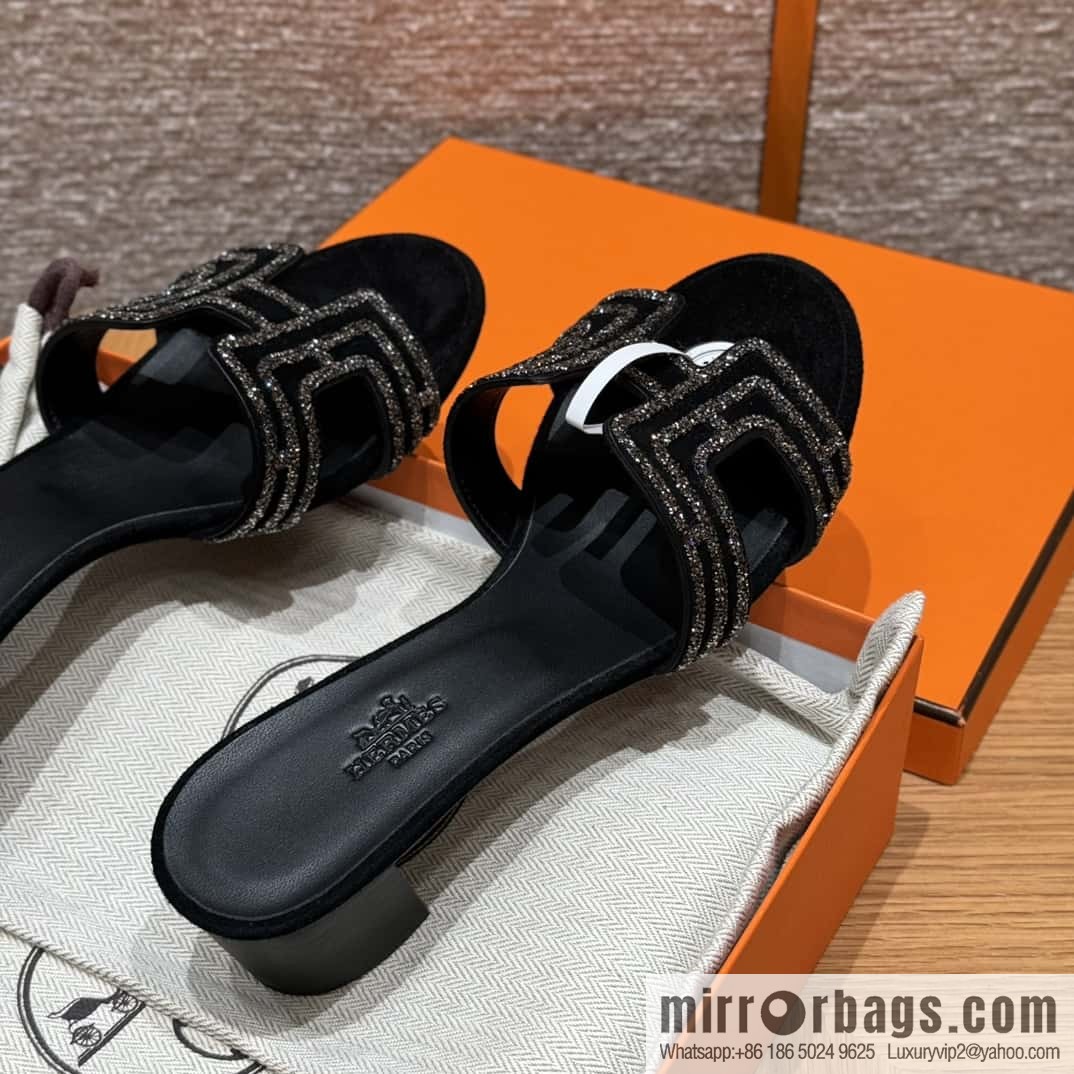 Hermès 2022 spring and summer new product H brand high-heeled diamond surface model