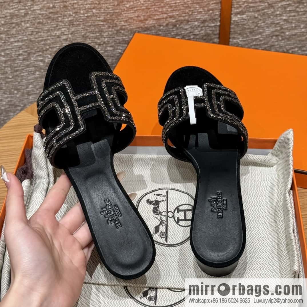 Hermès 2022 spring and summer new product H brand high-heeled diamond surface model