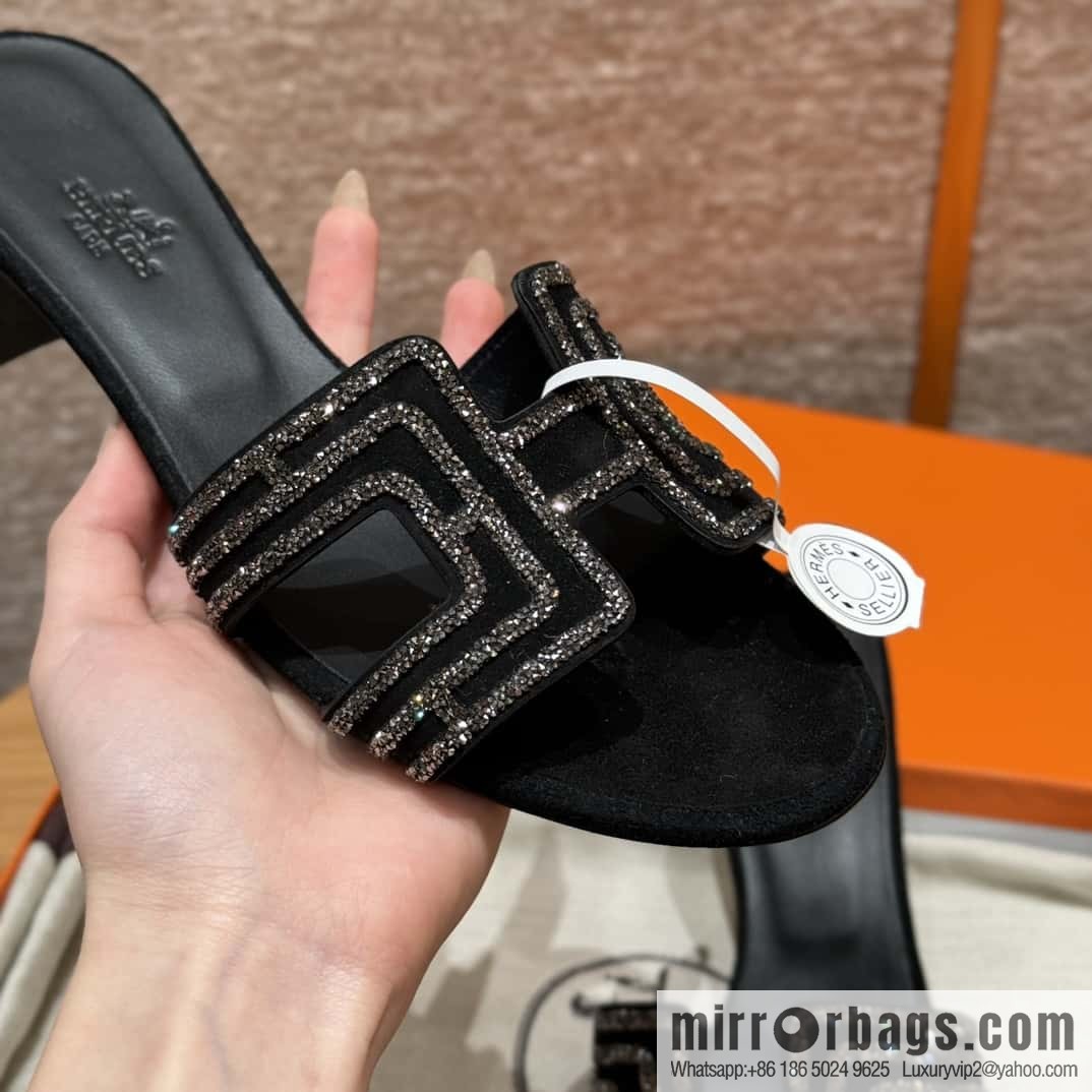 Hermès 2022 spring and summer new product H brand high-heeled diamond surface model