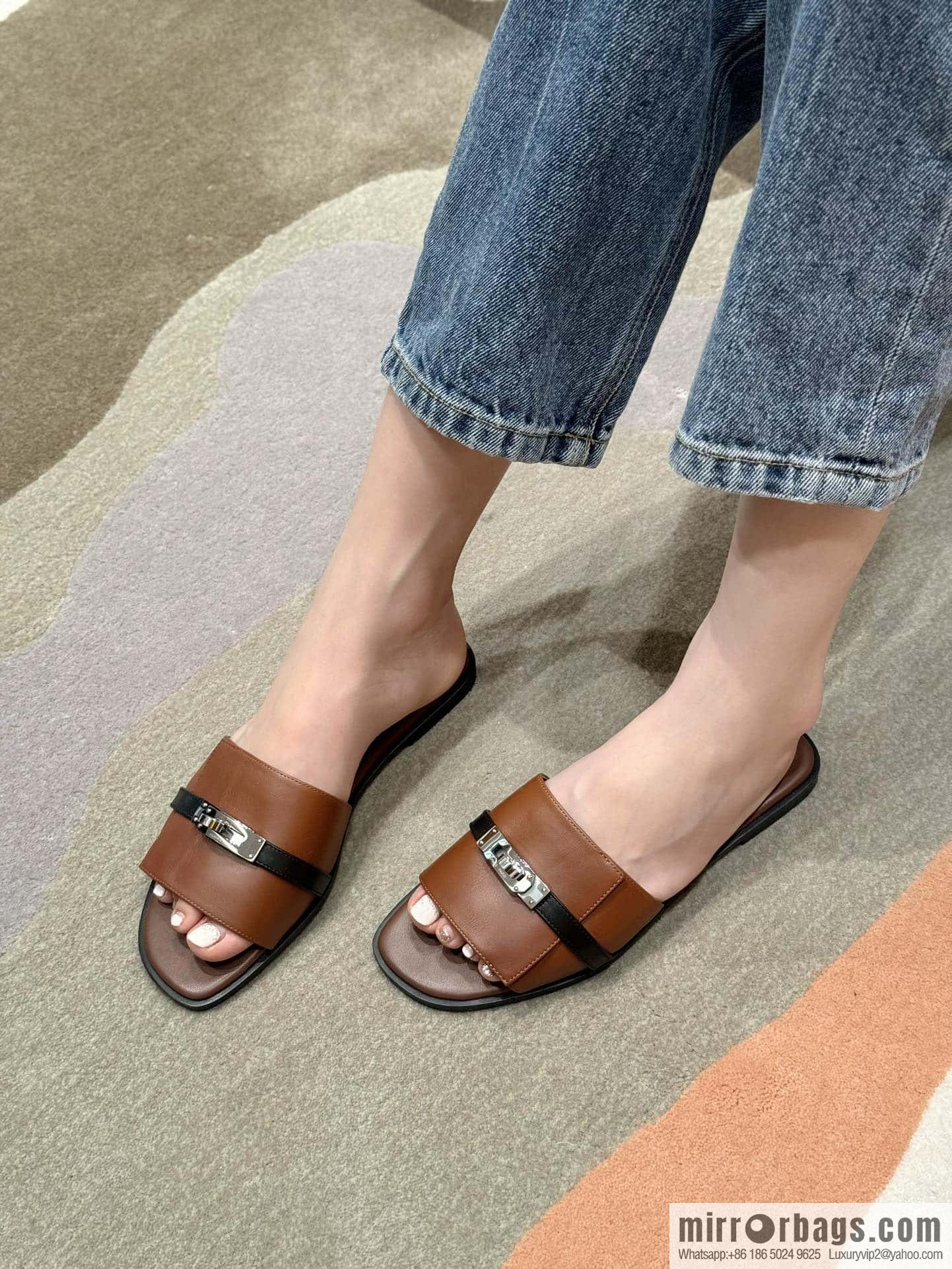 Hermès 183Kelly tow sandals Gigi50