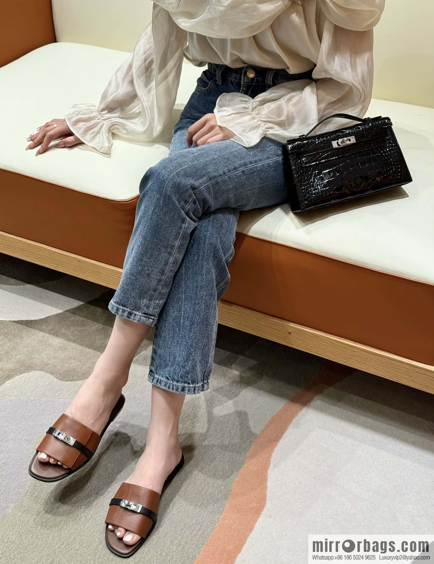 Hermès 183Kelly tow sandals Gigi50