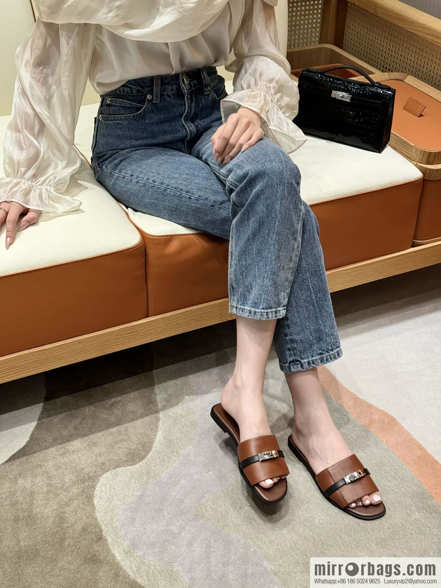 Hermès 183Kelly tow sandals Gigi50