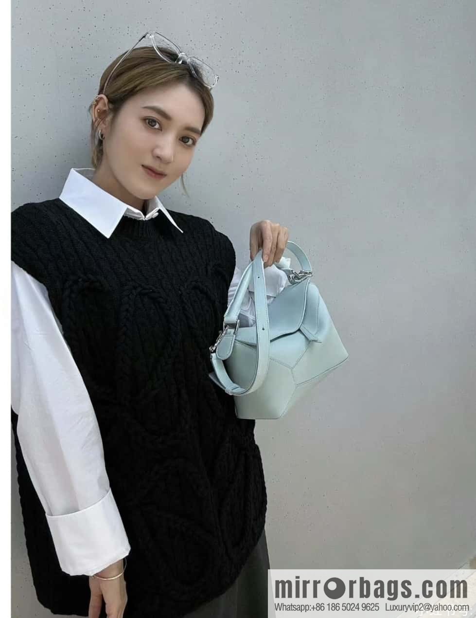 LOEWE new practice mini puzzle geometric bag 18CM 0680