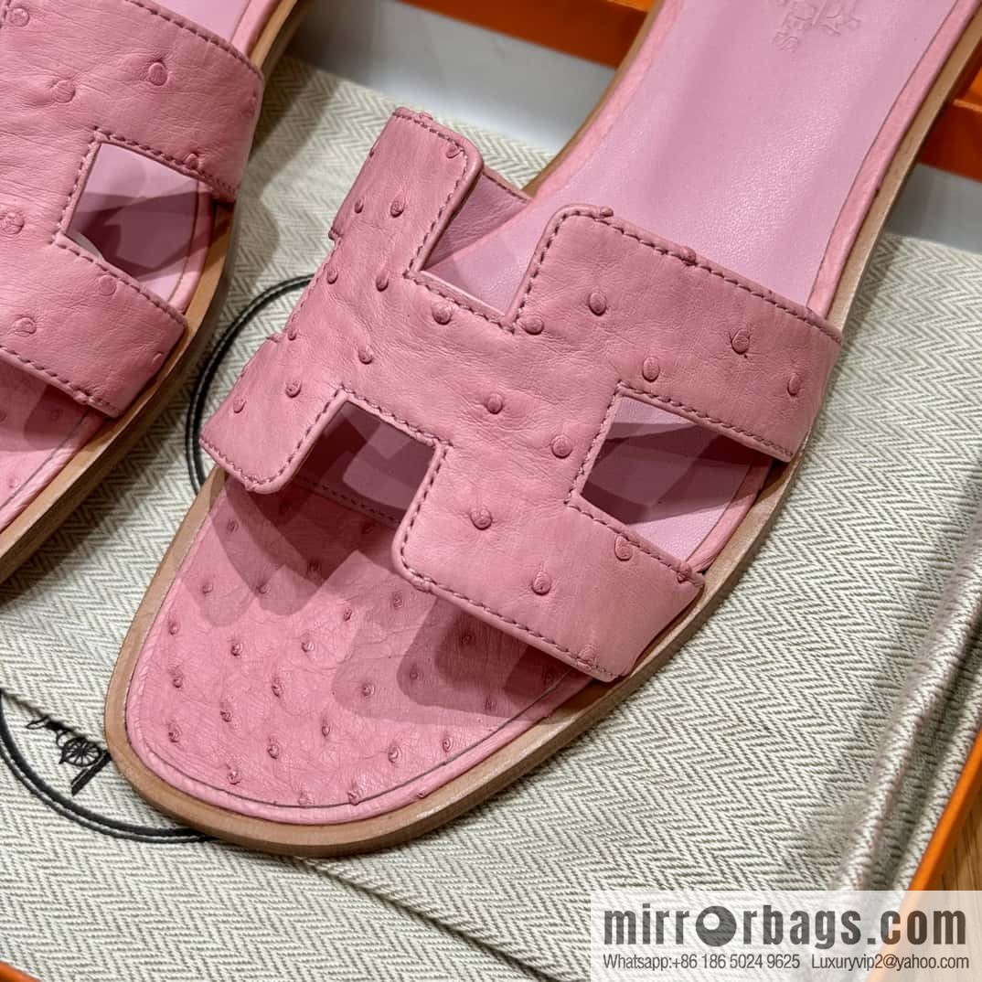 Hermès 181 Oran Sandals, Ceramic Powder/94/Terre Cuite