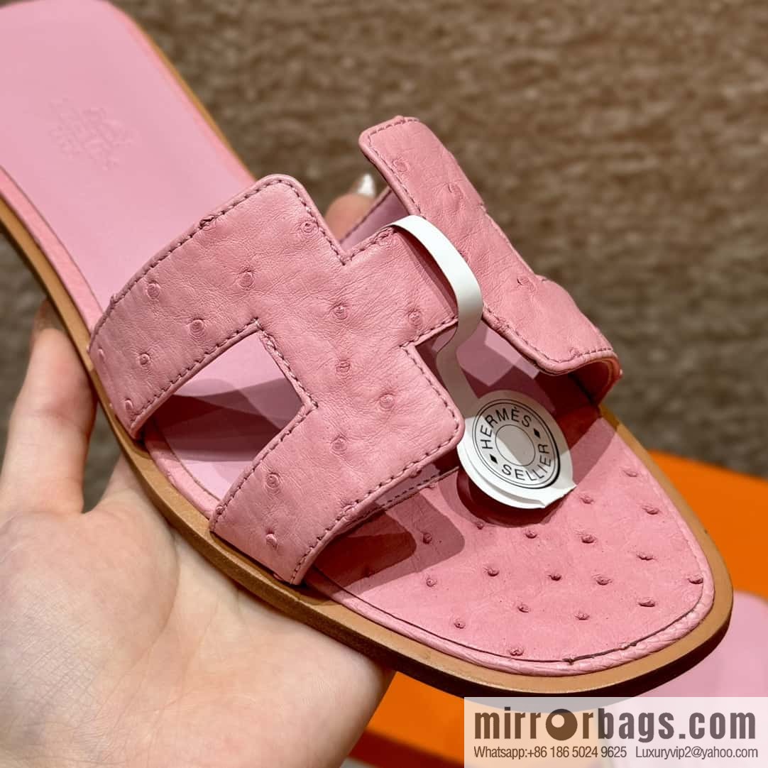 Hermès 181 Oran Sandals, Ceramic Powder/94/Terre Cuite