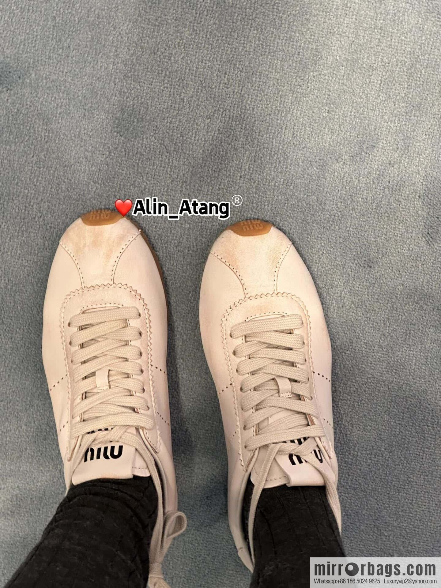 𝐌𝐢𝐮𝐌𝐢𝐮||𝟐𝟎𝟐𝟒 the latest model, micro-do old lace-up Argand training shoes