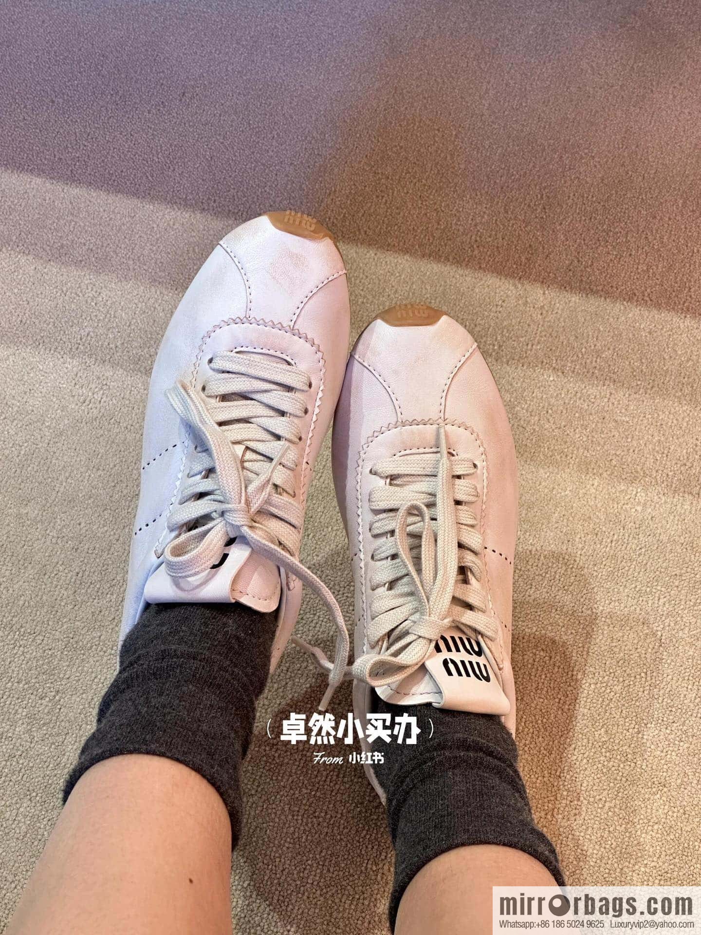 𝐌𝐢𝐮𝐌𝐢𝐮||𝟐𝟎𝟐𝟒 the latest model, micro-do old lace-up Argand training shoes
